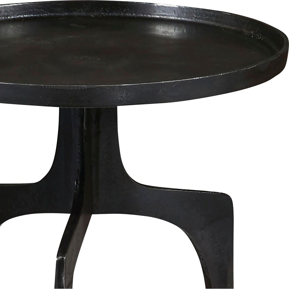 pascal dark brown accent table   