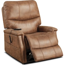 pasco light brown power lift recliner   