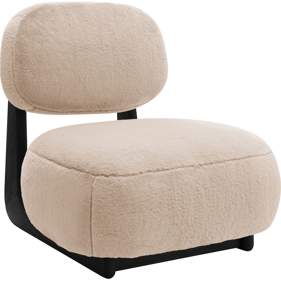 patrice light brown accent chair   