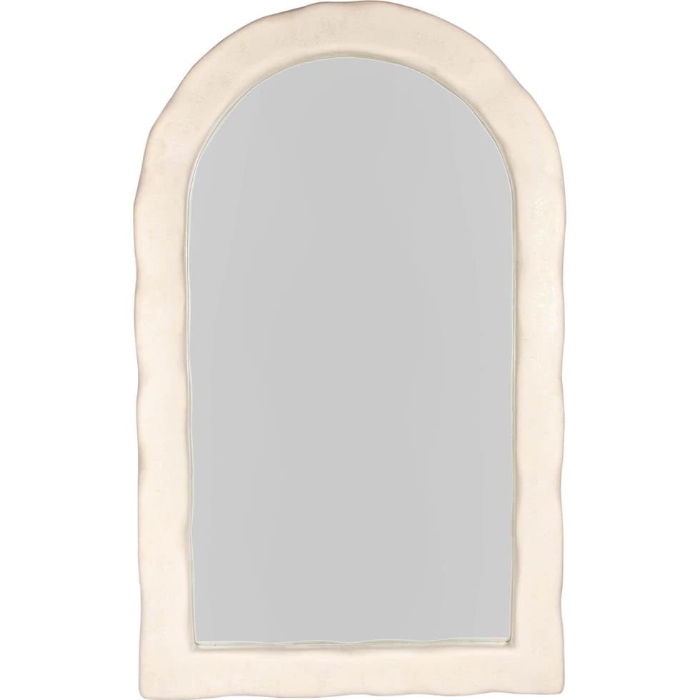 patricia cream floor mirror   