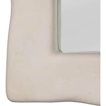 patricia cream floor mirror   