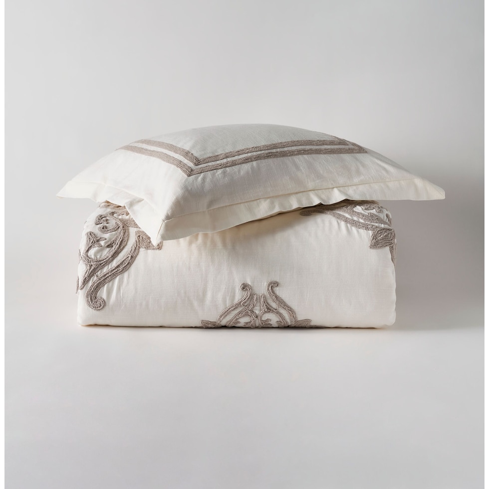 patrina white king bedding set   