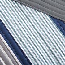paul blue full queen bedding set   