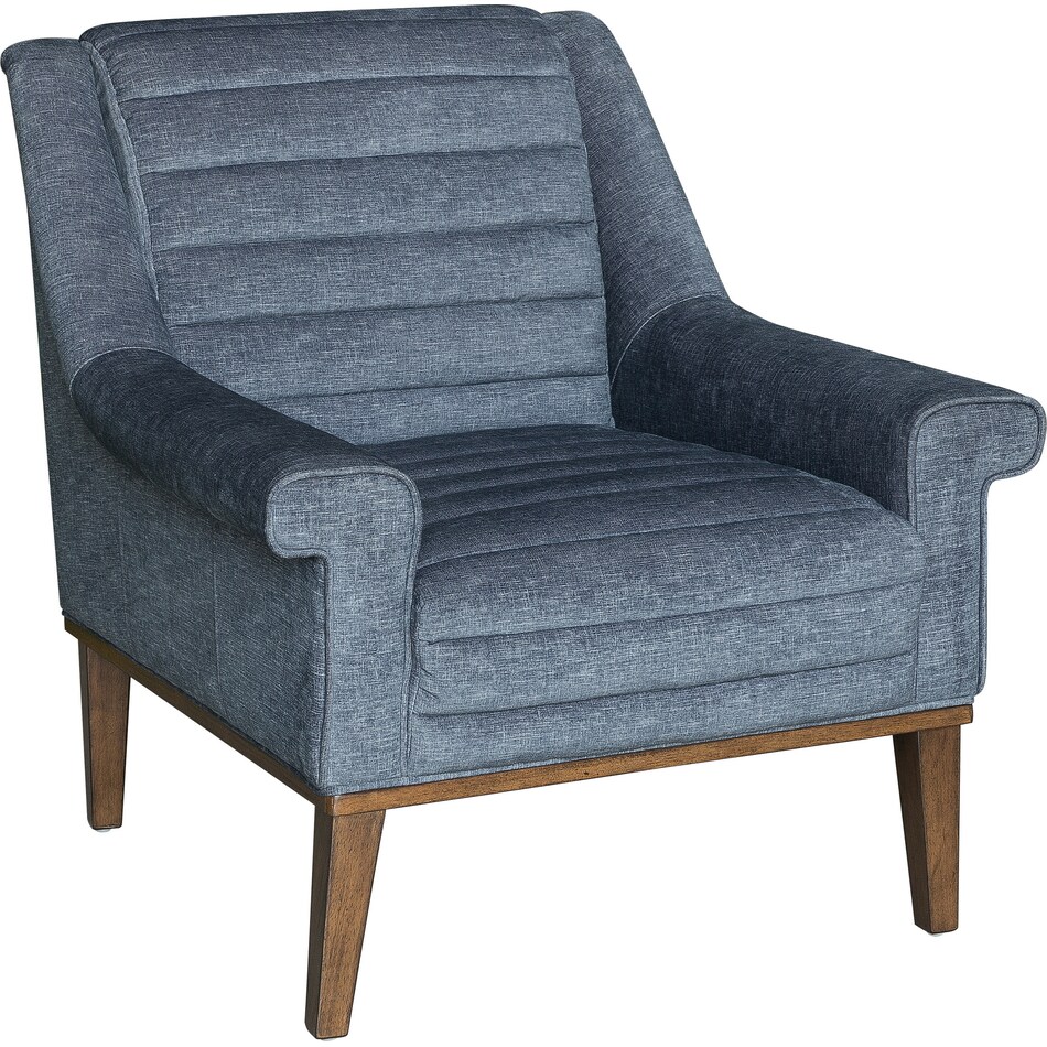 paula blue accent chair   