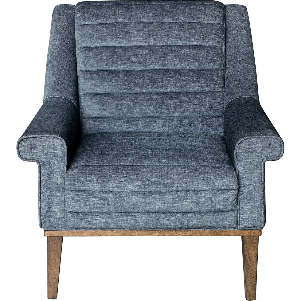 paula blue accent chair   