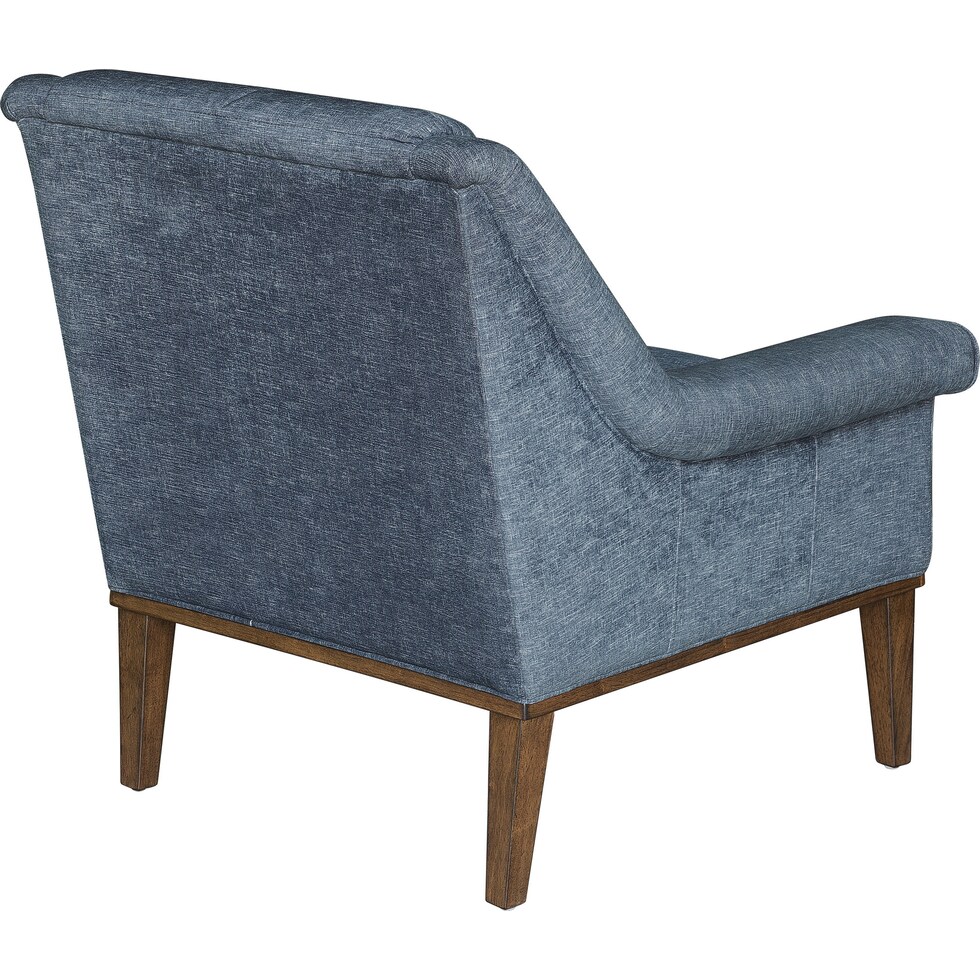 paula blue accent chair   
