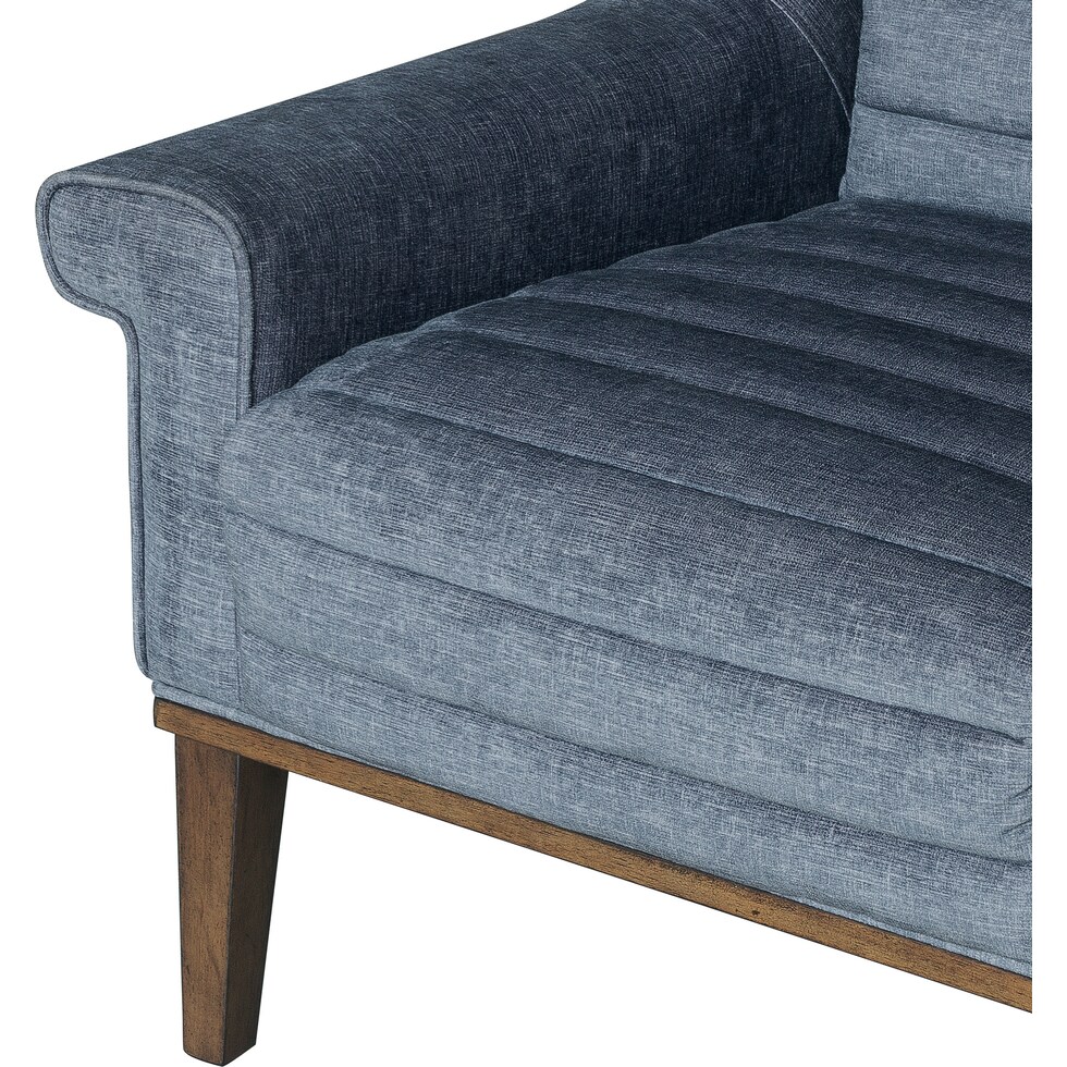 paula blue accent chair   