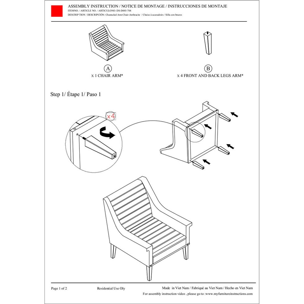 paula blue accent chair   