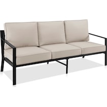pawley black outdoor sofa   