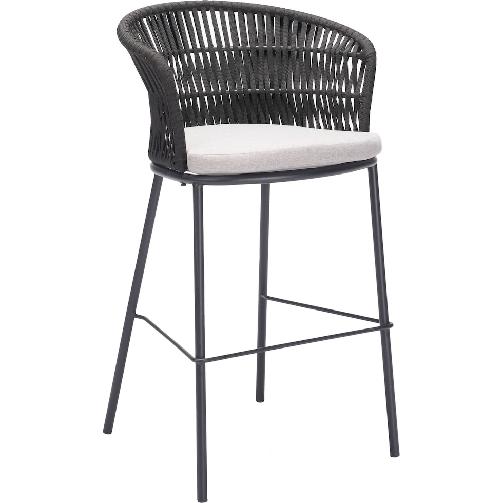 pax black bar stool   