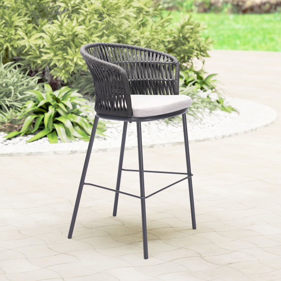 pax black bar stool   