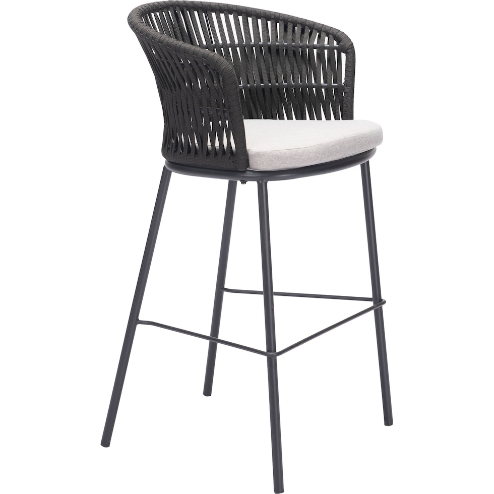 pax black bar stool   