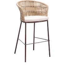 pax light brown outdoor bar stools   