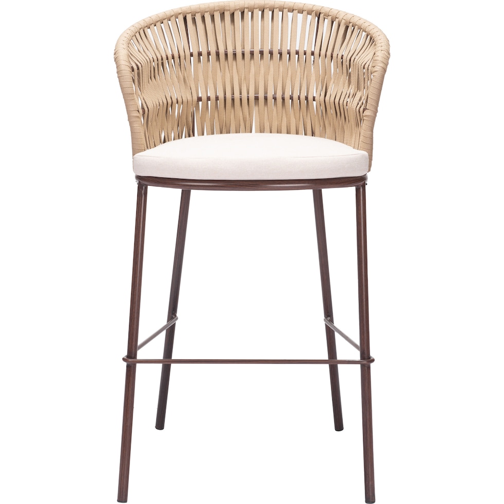 pax light brown outdoor bar stools   