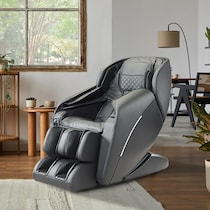 peaceful black massage chair   