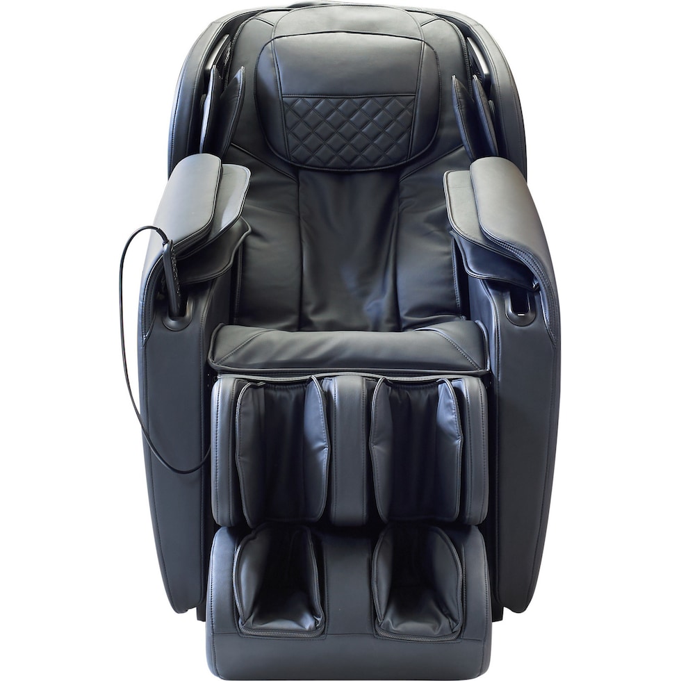 peaceful black massage chair   