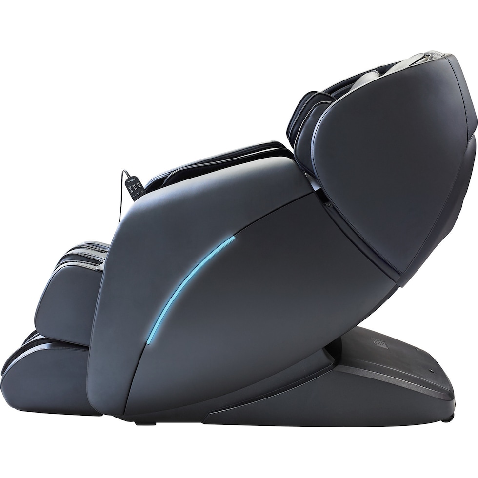 peaceful black massage chair   