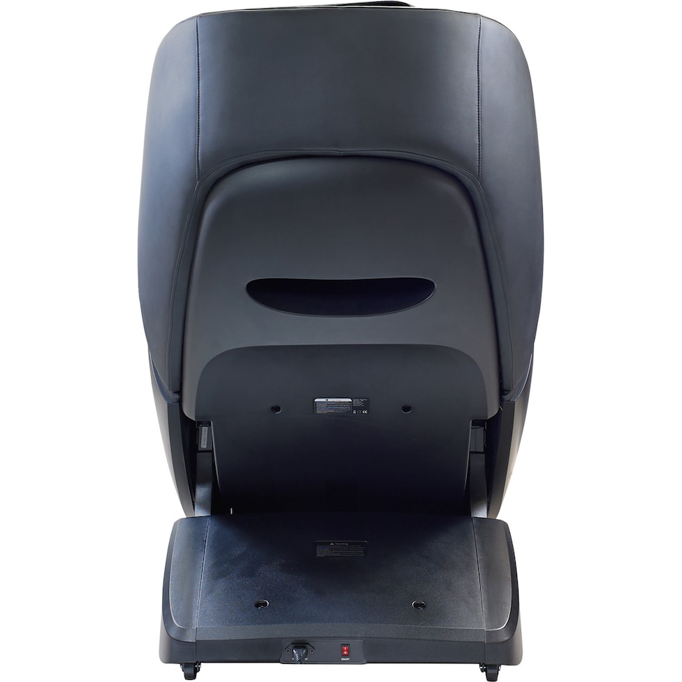 peaceful black massage chair   