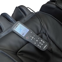peaceful black massage chair   