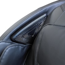 peaceful black massage chair   