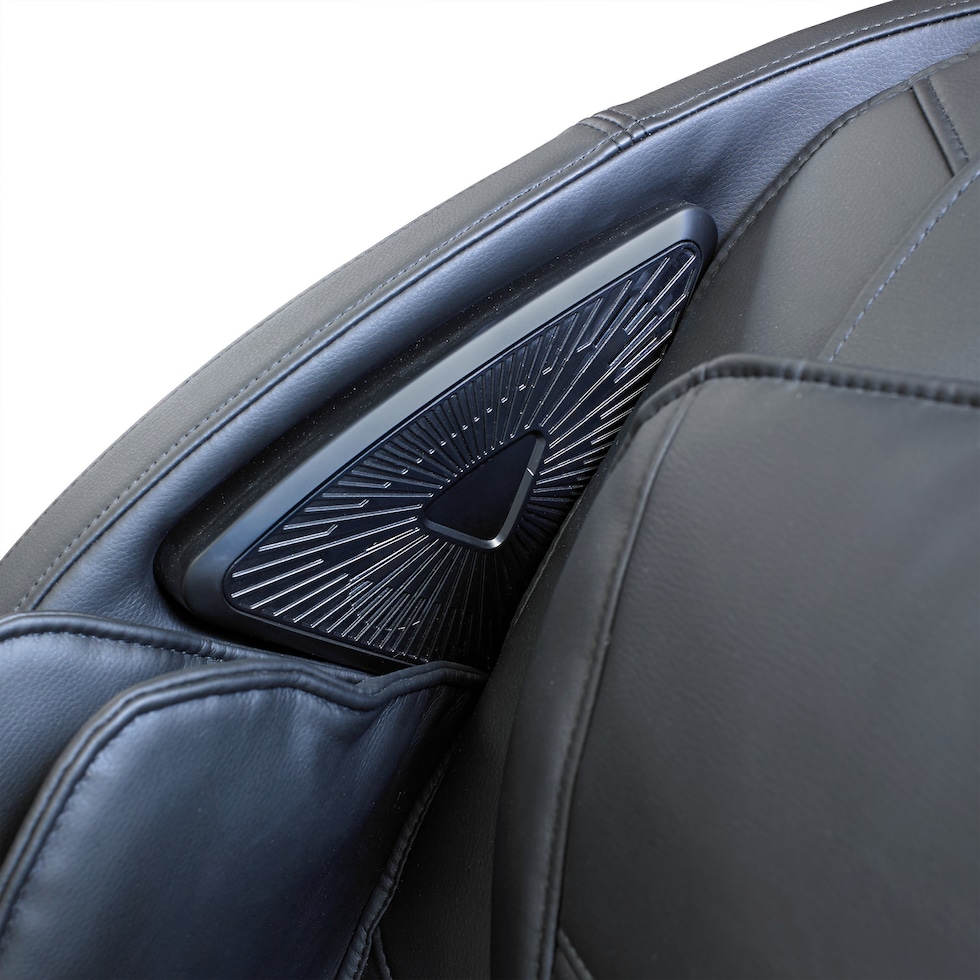 peaceful black massage chair   
