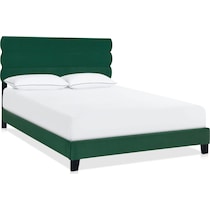 pearl green queen bed   