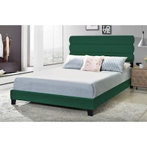 pearl green queen bed   