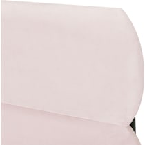 pearl pink king upholstered bed   