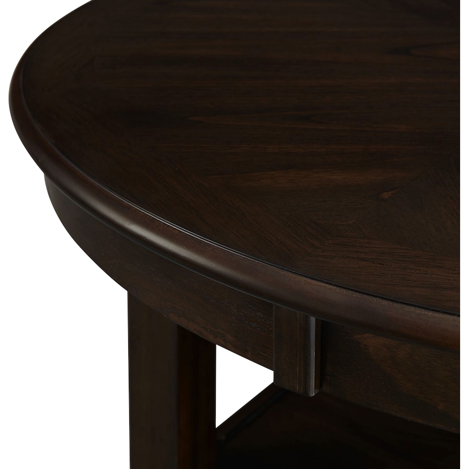 pearson dark brown counter height table   
