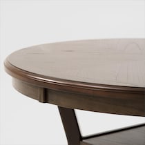 pearson dark brown dining table   