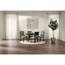 pearson dark brown dining table   
