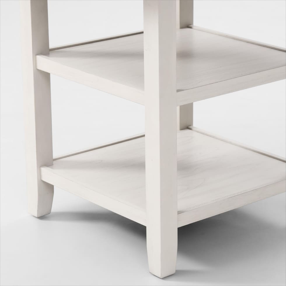 pearson white counter height dining table   