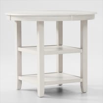pearson white counter height dining table   