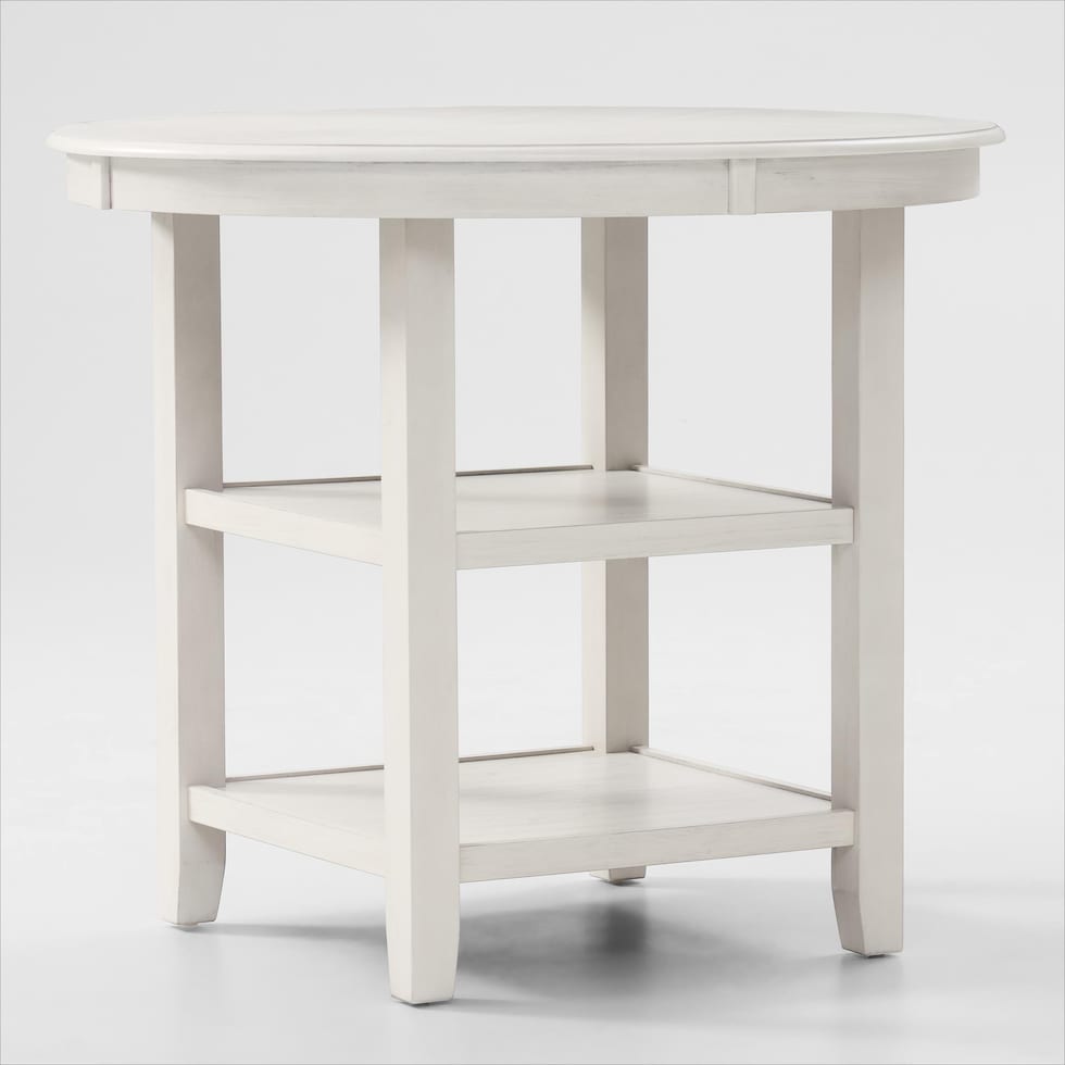 pearson white counter height dining table   