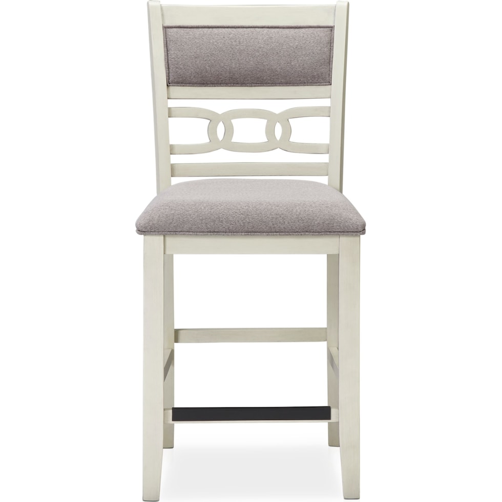 pearson white counter height stool   