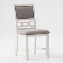 pearson white dining chair   