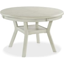 pearson white dining table   