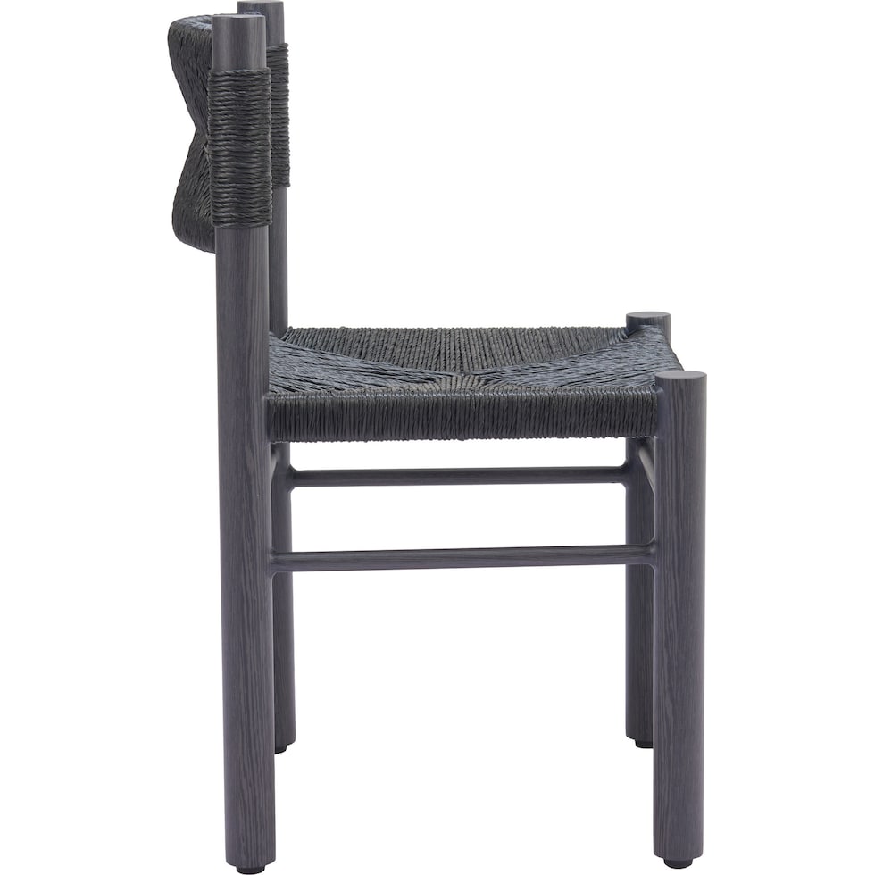 pelican black outdoor dining chair   