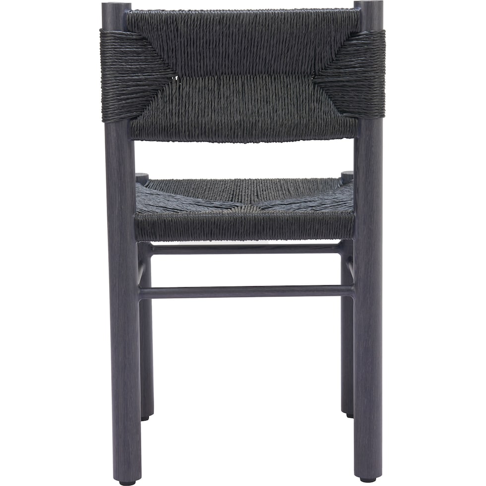 pelican black outdoor dining chair   