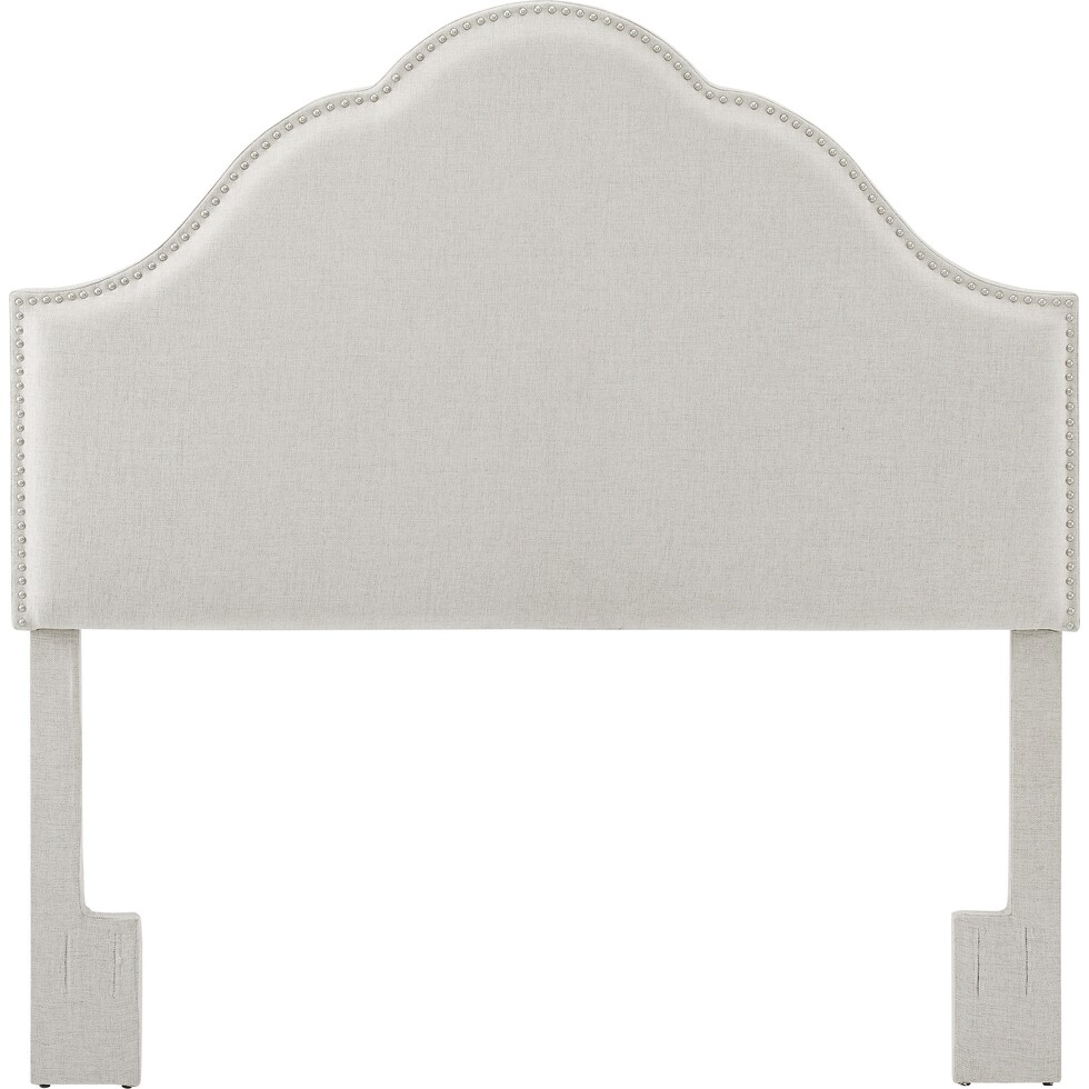 pemberley white king headboard   