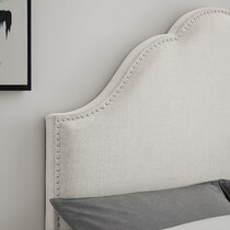 pemberley white king headboard   
