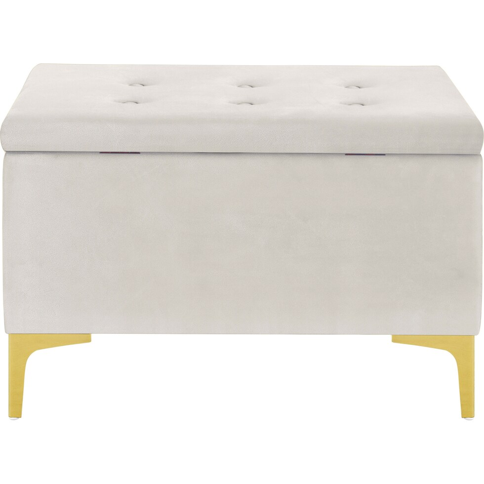 pemberley white storage bench   