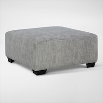 pembrey gray accent ottoman   