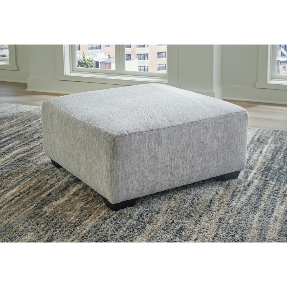 pembrey gray accent ottoman   