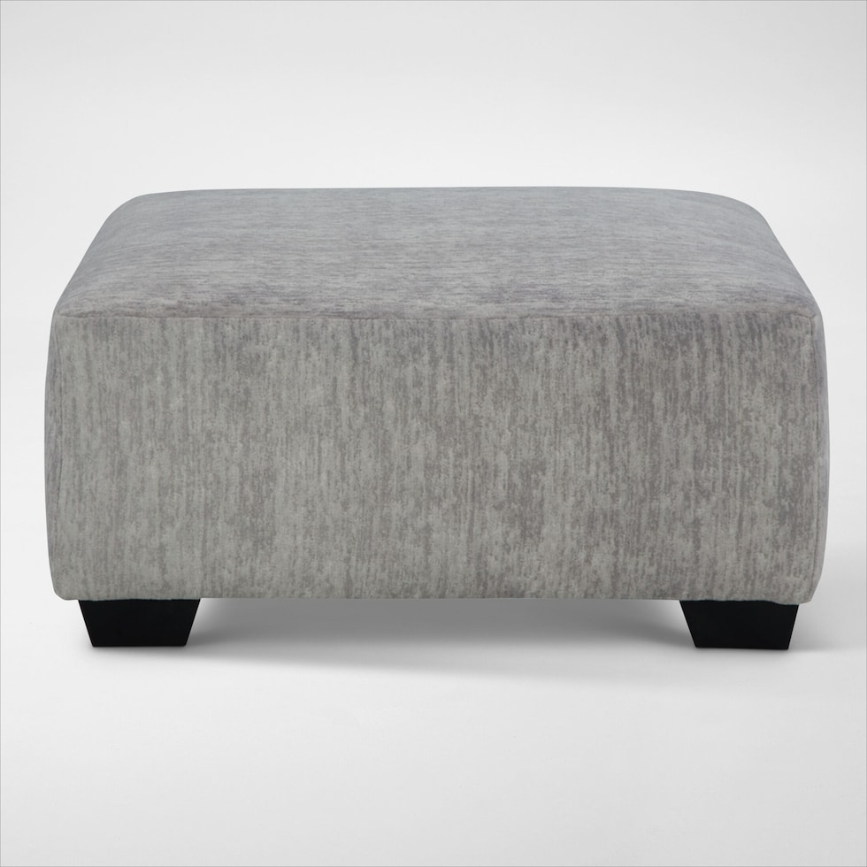 pembrey gray accent ottoman   