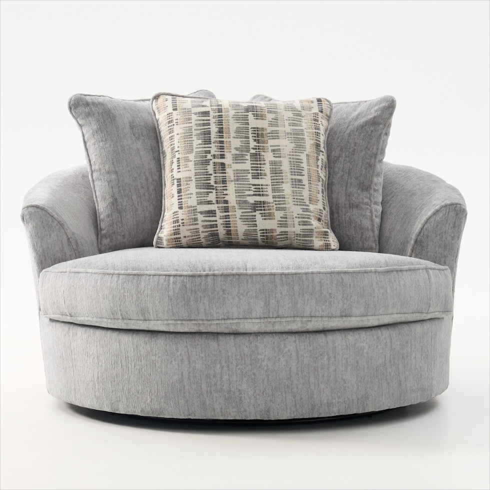 pembrey gray swivel chair   