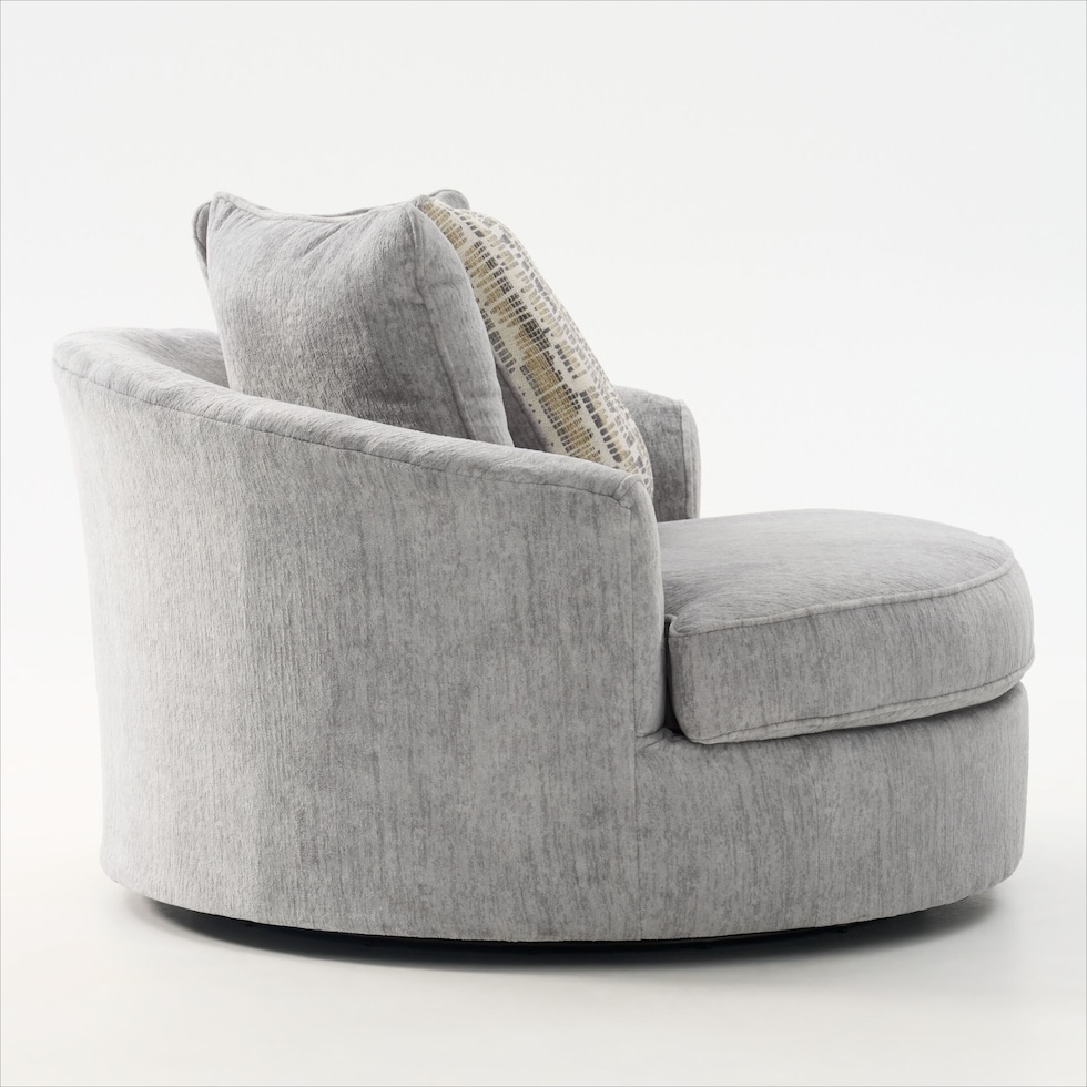 pembrey gray swivel chair   