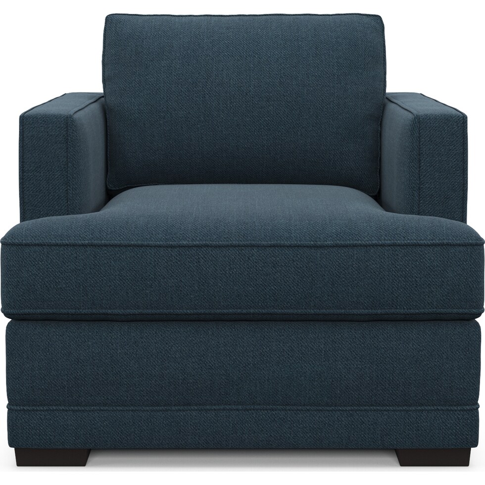 pembroke blue accent chair   