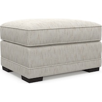 pembroke gray ottoman   