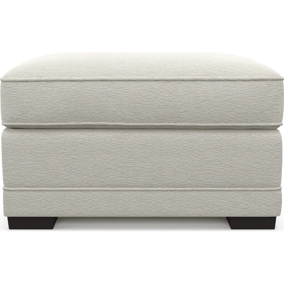 pembroke gray ottoman   